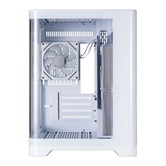 Корпус 1STPLAYER UVIEW UV5 ARGB White / mATX / 3x120mm ARGB fans / UV5-WH-2FC7R-W-1FC7-W