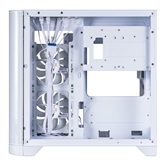 Корпус 1STPLAYER UVIEW UV5 ARGB White / mATX / 3x120mm ARGB fans / UV5-WH-2FC7R-W-1FC7-W
