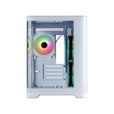 Корпус 1STPLAYER UVIEW UV5 ARGB White / mATX / 3x120mm ARGB fans / UV5-WH-2FC7R-W-1FC7-W