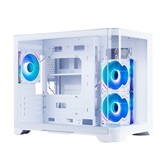Корпус 1STPLAYER UVIEW UV6 ARGB White / mATX / 3x120mm ARGB fans / UV6-WH-2FC7R-W-1FC7-W