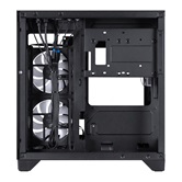 Корпус 1STPLAYER MEGAVIEW MV5-TP ARGB Black / mATX / 3x120mm ARGB fans / MV5-TP-BK-2FC7R-1FC7