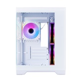 Корпус 1STPLAYER MEGAVIEW MV5-TP ARGB White / mATX / 3x120mm ARGB fans / MV5-TP-WH-2FC7R-W-1FC7-W