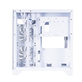 Корпус 1STPLAYER MEGAVIEW MV5-TP ARGB White / mATX / 3x120mm ARGB fans / MV5-TP-WH-2FC7R-W-1FC7-W
