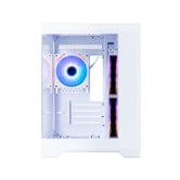 Корпус 1STPLAYER MEGAVIEW MV6-TP ARGB White / mATX / 3x120mm ARGB fans / MV6-TP-WH-2FC7R-W-1FC7-W