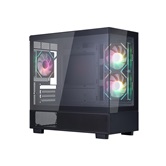Корпус 1STPLAYER MIKU Mi5 ARGB Black / mATX / 3x120mm ARGB fans / Mi5-BK-2FC7R-1FC7