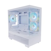 Корпус 1STPLAYER MIKU Mi5 ARGB White / mATX / 3x120mm ARGB fans / Mi5-WH-2FC7R-W-1FC7-W