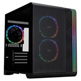 Корпус 1STPLAYER VT5 ARGB Black / mATX / 3x120mm ARGB fans / VT5-BK-3FS7