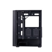 Корпус 1STPLAYER Go6 ARGB Black / ATX / 4x120mm ARGB fans / Go6-BK-4F7