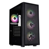 Корпус 1STPLAYER Go6 ARGB Black / ATX / 4x120mm ARGB fans / Go6-BK-4F7