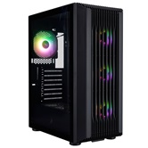 Корпус 1STPLAYER BULLET HUNTER H6 ARGB Black / ATX / 4x120mm ARGB fans / H6-BK-4F7