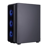 Корпус 1STPLAYER BULLET HUNTER H6 ARGB Black / ATX / 4x120mm ARGB fans / H6-BK-4F7