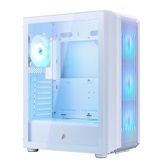 Корпус 1STPLAYER BULLET HUNTER H6 ARGB White / ATX / 4x120mm ARGB fans / H6-WH-4F7-W