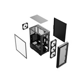 Корпус Powercase Mistral AY4B ARGB, Tempered Glass, 4x 120mm ARGB Fans, чёрный, ATX  (CMAYB-A4)