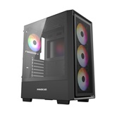 Корпус Powercase Mistral AY4B ARGB, Tempered Glass, 4x 120mm ARGB Fans, чёрный, ATX  (CMAYB-A4)