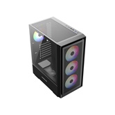 Корпус Powercase Mistral AY4B ARGB, Tempered Glass, 4x 120mm ARGB Fans, чёрный, ATX  (CMAYB-A4)