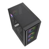 Корпус Powercase Mistral AY4B ARGB, Tempered Glass, 4x 120mm ARGB Fans, чёрный, ATX  (CMAYB-A4)