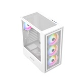 Корпус Powercase Mistral AY4W ARGB, Tempered Glass, 4x 120mm ARGB Fans, белый, ATX  (CMAYW-A4)