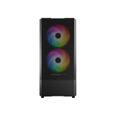 Корпус Powercase Mistral AY3B ARGB, Tempered Glass, 2x 140mm +1x 120mm ARGB Fans, чёрный, ATX  (CMAYB-A3)