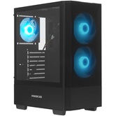 Корпус Powercase Mistral AY3B ARGB, Tempered Glass, 2x 140mm +1x 120mm ARGB Fans, чёрный, ATX  (CMAYB-A3)