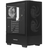 Корпус Powercase Mistral AY3B ARGB, Tempered Glass, 2x 140mm +1x 120mm ARGB Fans, чёрный, ATX  (CMAYB-A3)