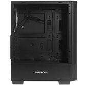 Корпус Powercase Mistral AY3B ARGB, Tempered Glass, 2x 140mm +1x 120mm ARGB Fans, чёрный, ATX  (CMAYB-A3)