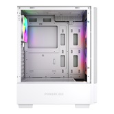 Корпус Powercase Mistral AY3W ARGB, Tempered Glass, 2x 140mm +1x 120mm ARGB Fans, белый, ATX  (CMAYW-A3)