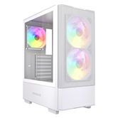 Корпус Powercase Mistral AY3W ARGB, Tempered Glass, 2x 140mm +1x 120mm ARGB Fans, белый, ATX  (CMAYW-A3)