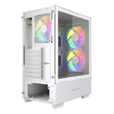 Корпус Powercase Mistral AY3W ARGB, Tempered Glass, 2x 140mm +1x 120mm ARGB Fans, белый, ATX  (CMAYW-A3)