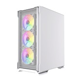 Корпус Powercase Mistral AZ4W ARGB, Tempered Glass, 4x 120mm ARGB Fans, белый, ATX  (CMAZW-A4)
