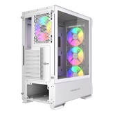 Корпус Powercase Mistral AZ4W ARGB, Tempered Glass, 4x 120mm ARGB Fans, белый, ATX  (CMAZW-A4)