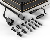 Вентилятор ID-COOLING AF-127-GDL 120x120x27мм (60шт./кор, PWM, резиновые углы, черный, 500-2000об/мин)  BOX