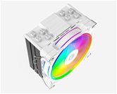 Кулер ID-COOLING SE-214-XT ZF WHITE LGA1700/1200/115X/AM5/AM4 (16шт/кор, TDP 180W, PWM, 4 тепл.трубки прямого контакта, FAN 120mm, Addressable RGB LED, белый) RET