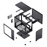 Корпус JONSBO C6 MAX Black, mini-ITX, mATX, черный