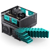 Корпус JONSBO N5 Black, 3x120mm Fan, mini-ITX, mATX, ATX, E-ATX, черный