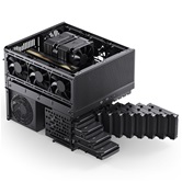 Корпус JONSBO N5 Black, 3x120mm Fan, mini-ITX, mATX, ATX, E-ATX, черный