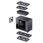 Корпус JONSBO D32 STD Black, TG, mini-ITX, mATX, черный