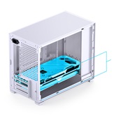 Корпус JONSBO D32 STD White, TG, mini-ITX, mATX, белый