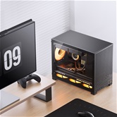 Корпус JONSBO D32 PRO Black, TG, mini-ITX, mATX, черный