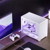Корпус JONSBO D32 PRO White, TG, mini-ITX, mATX, белый