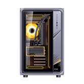 Корпус JONSBO Jonsplus BO400, TG (aquarium), mini-ITX, mATX, ATX, серый