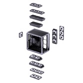 Корпус JONSBO Jonsplus BO400, TG (aquarium), mini-ITX, mATX, ATX, серый