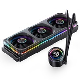 Комплект водяного охлаждения JONSBO TH-360 Black LGA 1700/1200/115X/AM5/AM4 (4шт/кор, TDP 300W, ARGB FAN and PUMP, PWM, TRIPLE FAN 120mm) RET