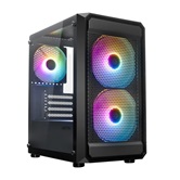 Корпус XASTRA  A303M 3FRGB Black mATX/Mesh/ tempered glass / 2x140mm + 1x120mm  FRGB fans/ A303M-2FC14F-1FC12F