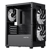 Корпус XASTRA  A303M 3FRGB Black mATX/Mesh/ tempered glass / 2x140mm + 1x120mm  FRGB fans/ A303M-2FC14F-1FC12F