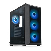Корпус XASTRA  A406 4ARGB Black ATX/Mesh/ tempered glass / 4x120mm ARGB PWM fans/ A406-4FC12A