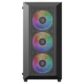Корпус XASTRA  A406 4ARGB Black ATX/Mesh/ tempered glass / 4x120mm ARGB PWM fans/ A406-4FC12A