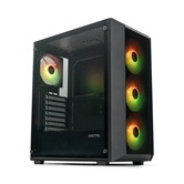 Корпус XASTRA  A406 4ARGB Black ATX/Mesh/ tempered glass / 4x120mm ARGB PWM fans/ A406-4FC12A