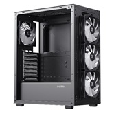 Корпус XASTRA  A406 4ARGB Black ATX/Mesh/ tempered glass / 4x120mm ARGB PWM fans/ A406-4FC12A