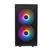 Корпус XASTRA  A305M 3FRGB Black mATX/Mesh/ tempered glass / 2x140mm + 1x120mm FRGB fans/ A305M-2FC14F-1FC12F
