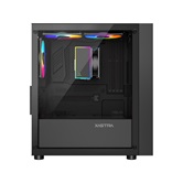 Корпус XASTRA  A305M 3FRGB Black mATX/Mesh/ tempered glass / 2x140mm + 1x120mm FRGB fans/ A305M-2FC14F-1FC12F